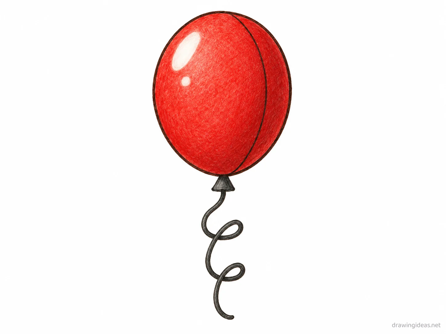 Balloon drawing — hand-drawn balloon illustration with ink lines and soft colors