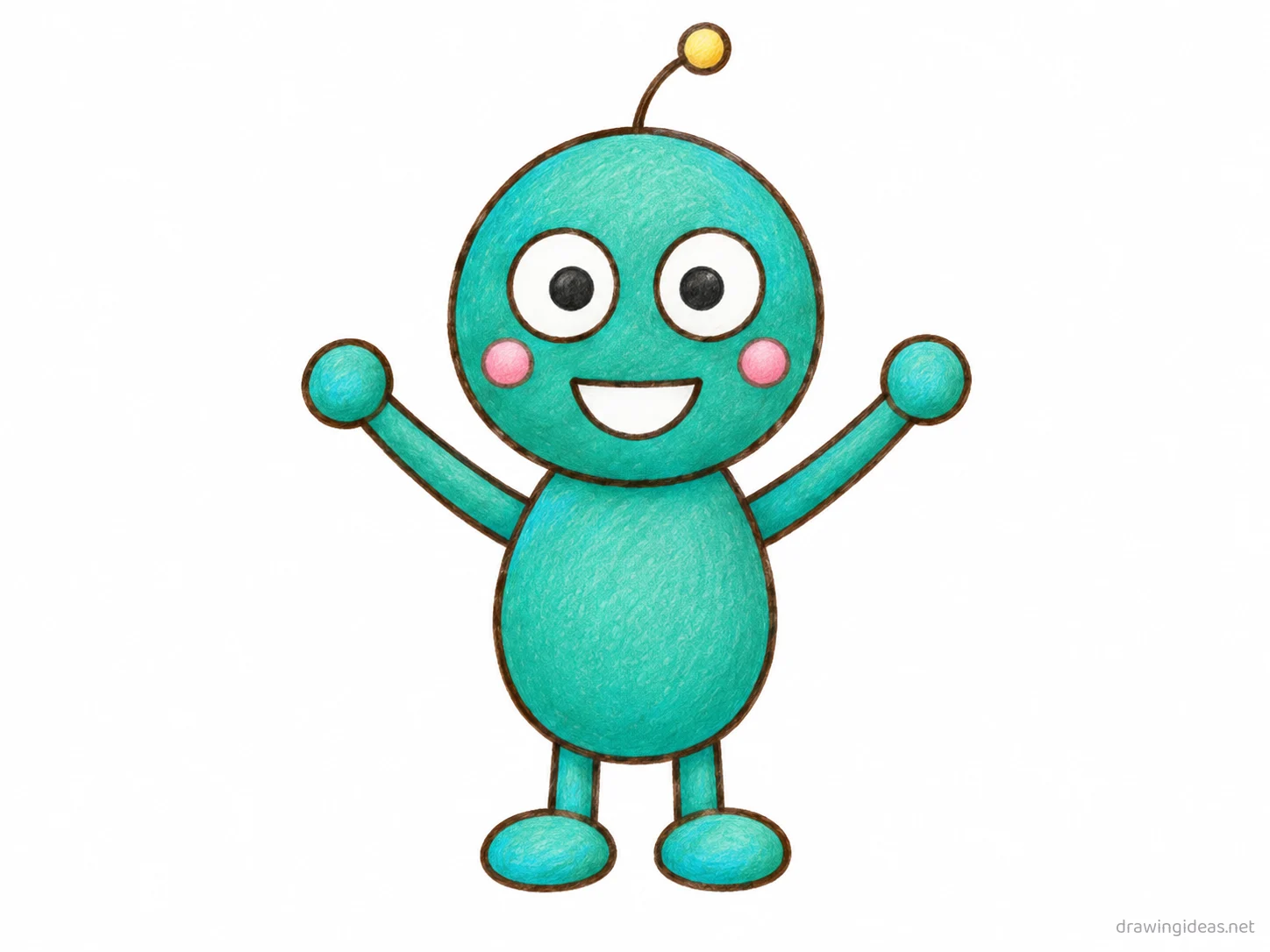 Characters drawing — hand-drawn characters illustration with ink lines and soft colors