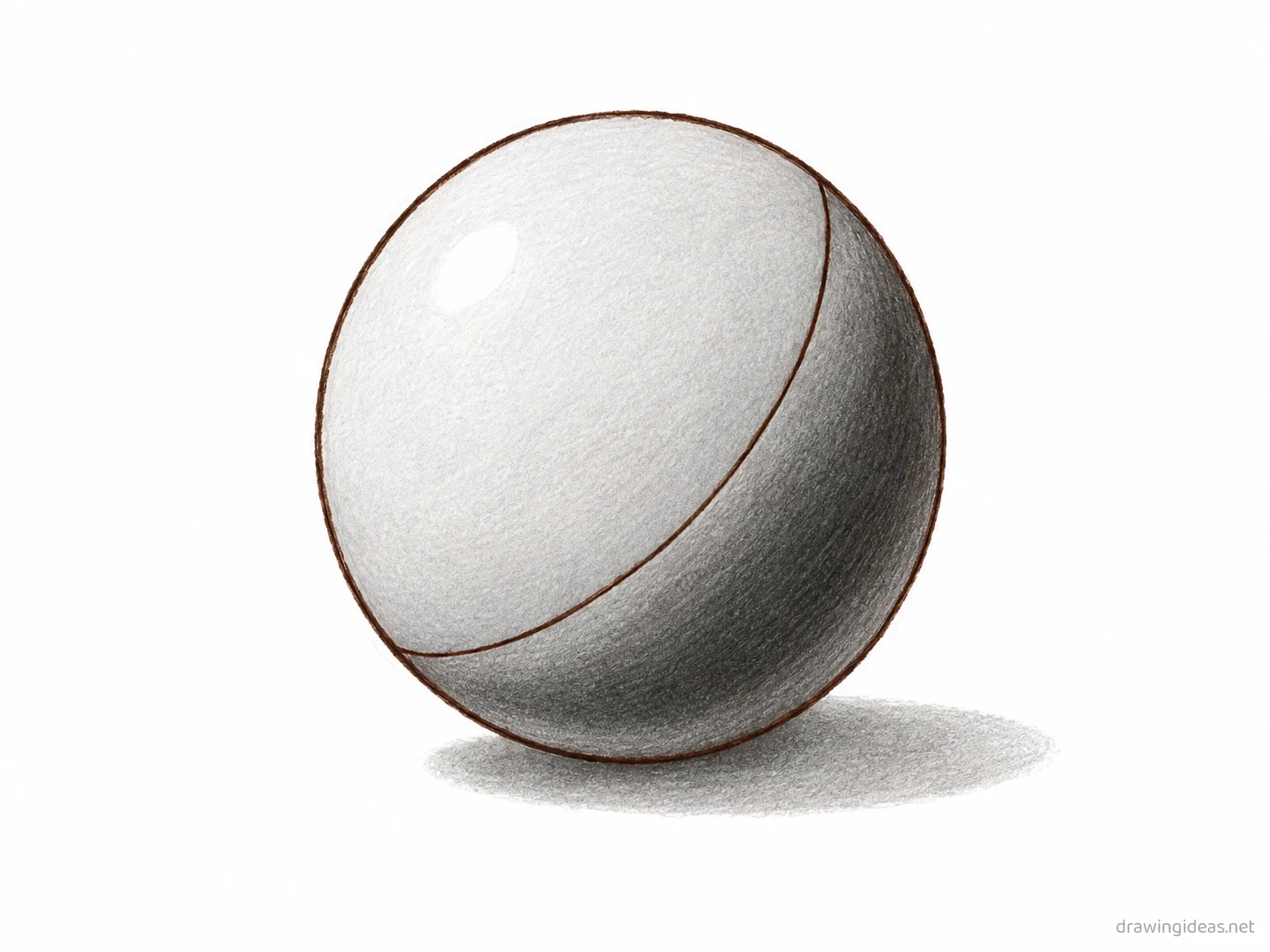Circle drawing — hand-drawn circle illustration with ink lines and soft colors