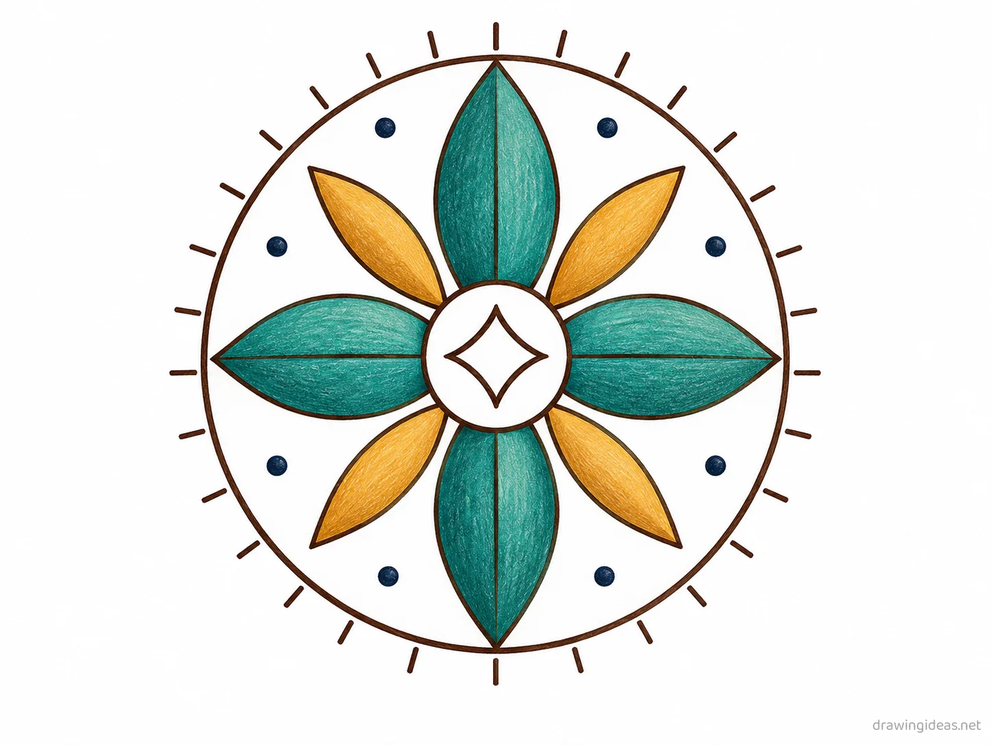 Design drawing — hand-drawn design illustration with ink lines and soft colors