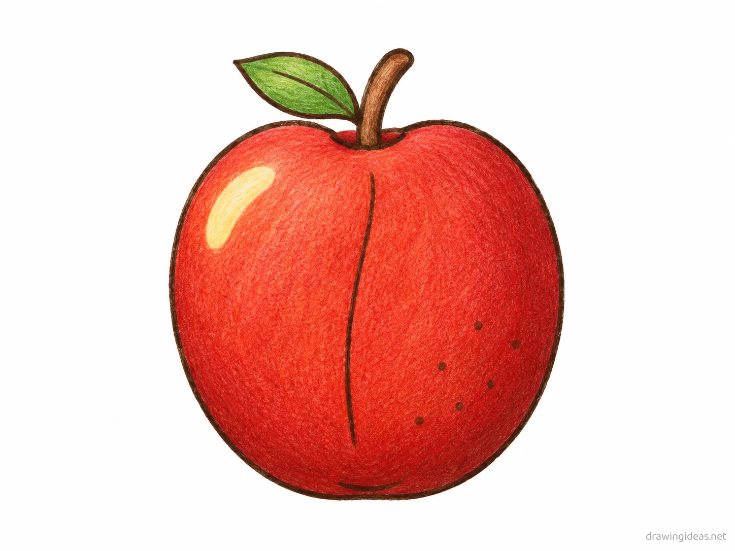 Fruit drawing — hand-drawn fruit illustration with ink lines and soft colors
