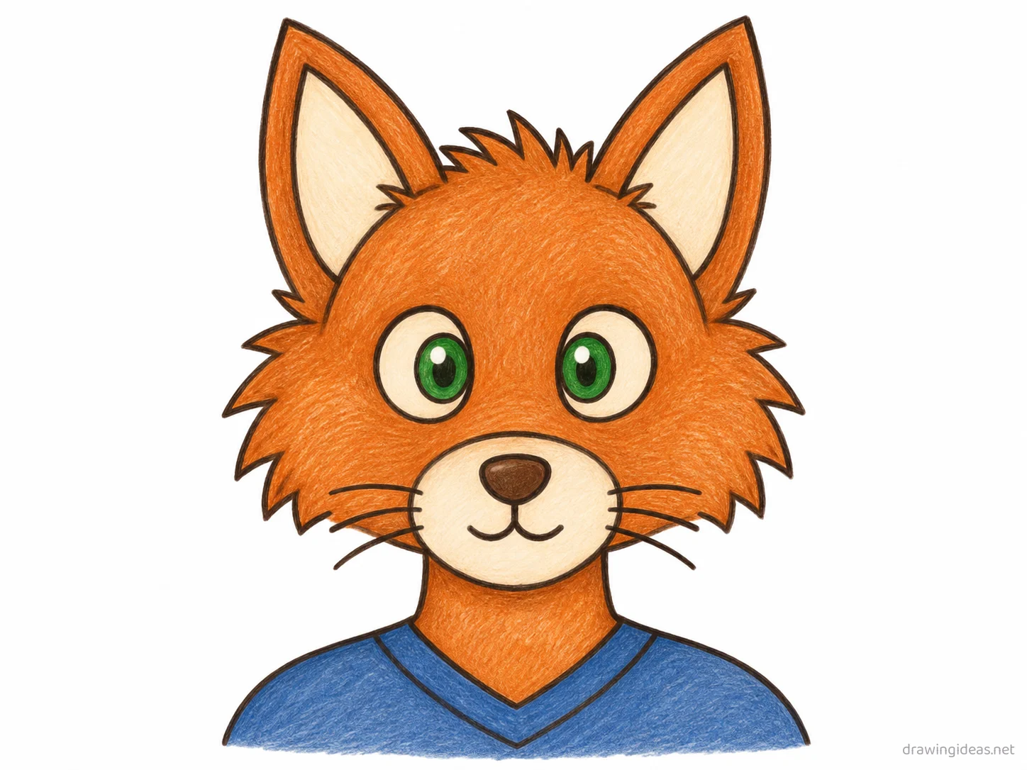 Furry drawing — hand-drawn furry illustration with ink lines and soft colors