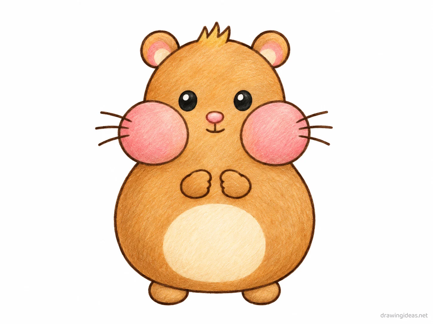 Hamster Meme drawing — hand-drawn hamster meme illustration with ink lines and soft colors