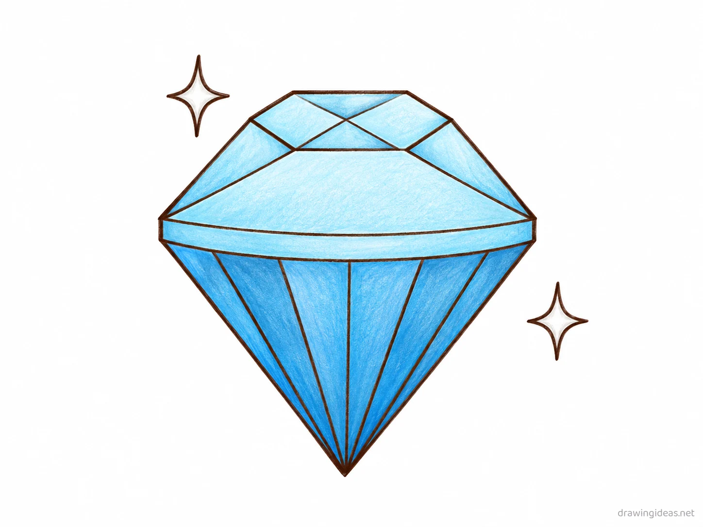Hard drawing — hand-drawn hard illustration with ink lines and soft colors