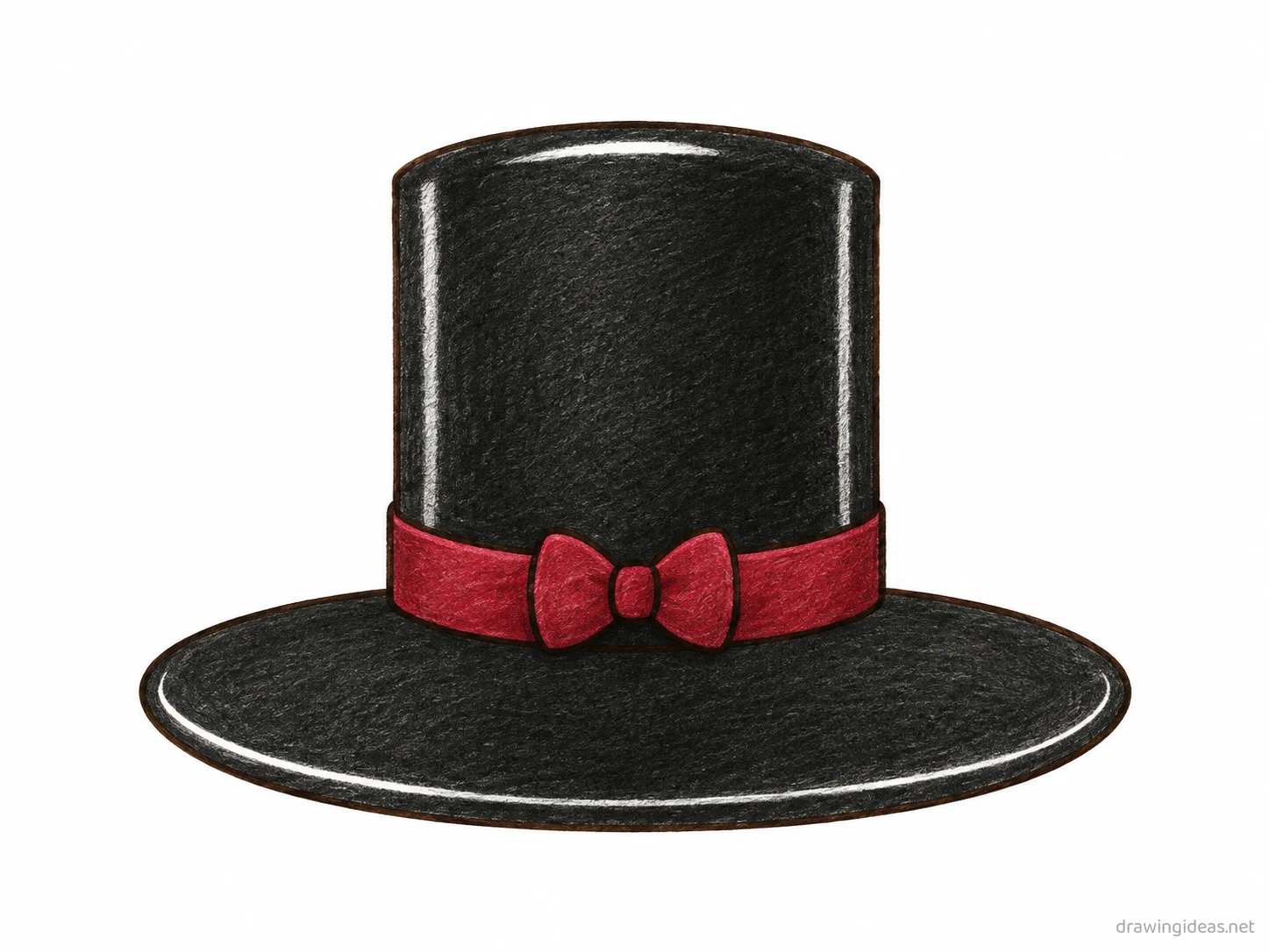 Hat drawing — hand-drawn hat illustration with ink lines and soft colors