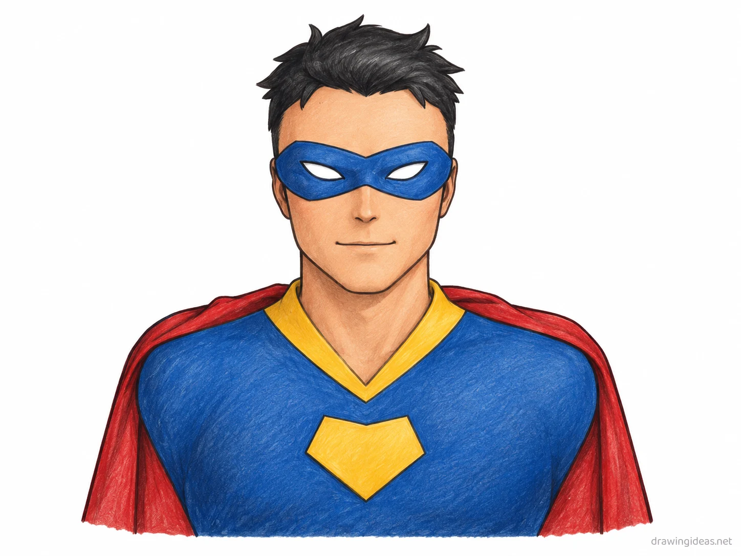 Invincible drawing — hand-drawn Invincible illustration with ink lines and soft colors