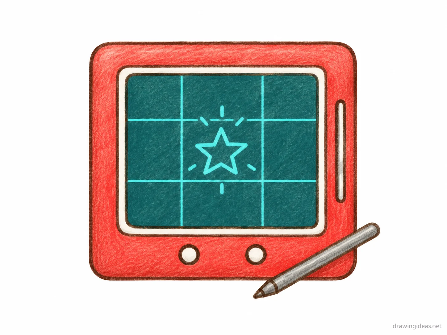 Led Board drawing — hand-drawn led board illustration with ink lines and soft colors