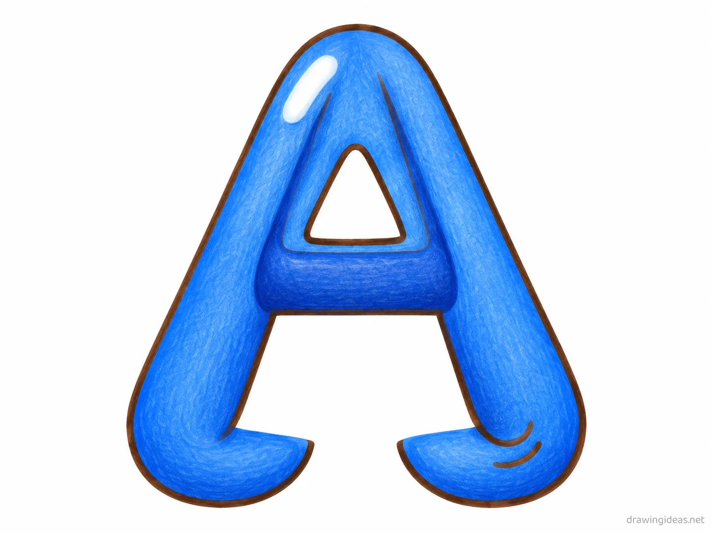 Letter drawing — hand-drawn letter illustration with ink lines and soft colors