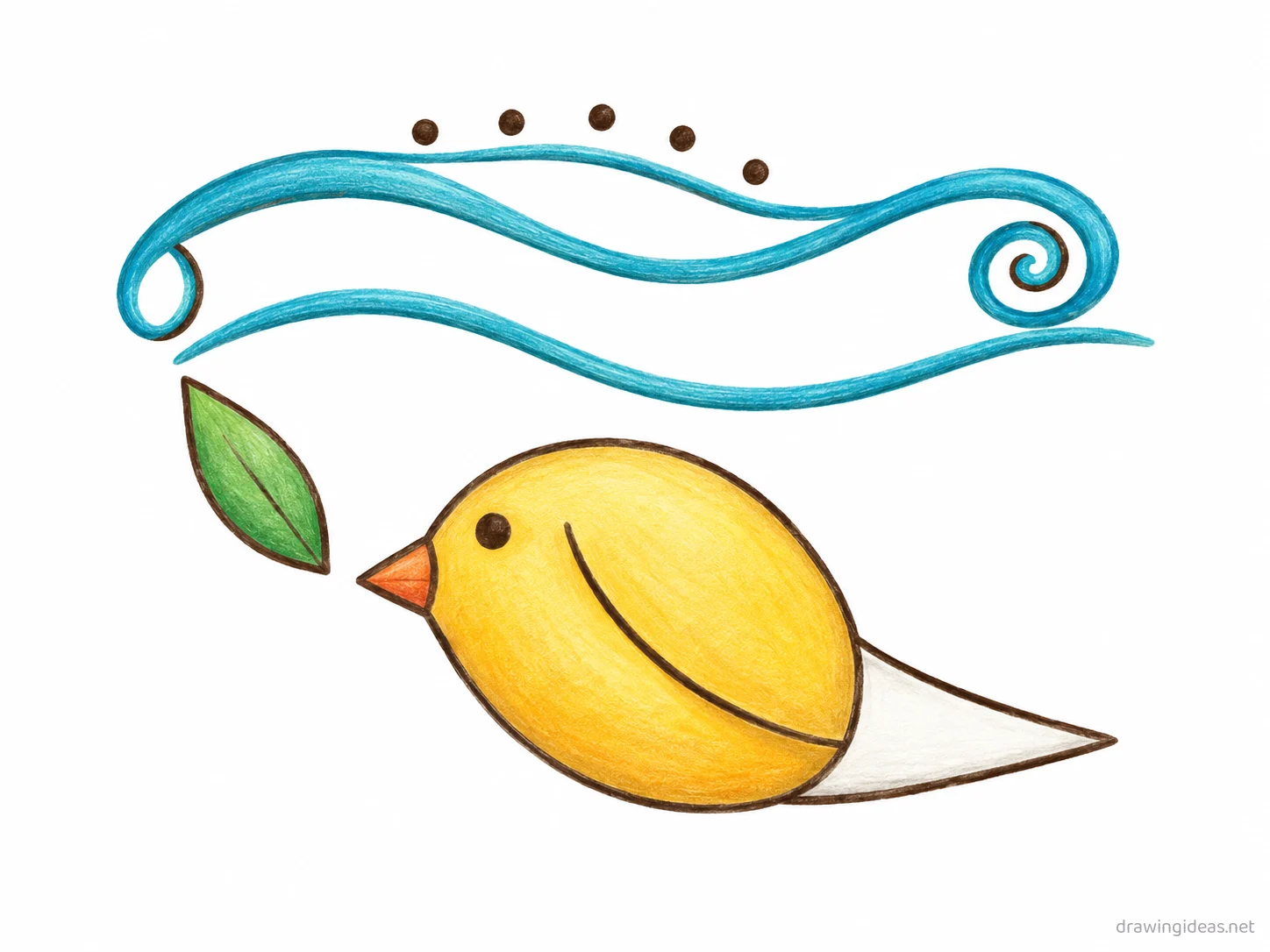 Line drawing — hand-drawn line illustration with ink lines and soft colors
