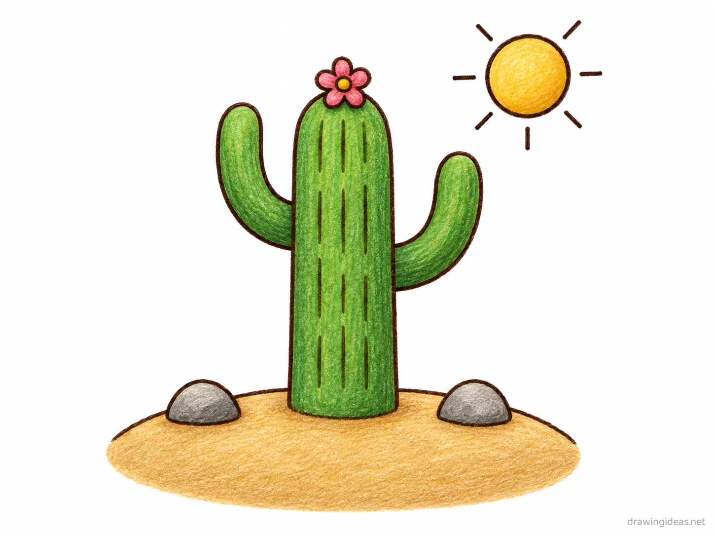 Mexico drawing — hand-drawn Mexico illustration with ink lines and soft colors