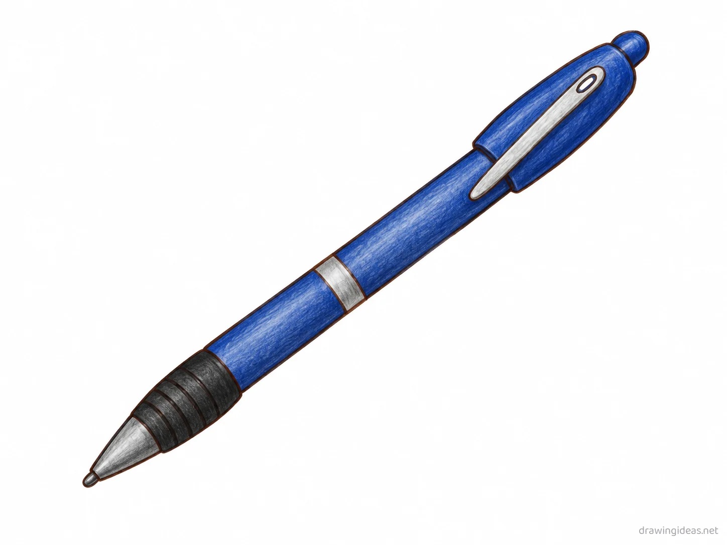 Pen drawing — hand-drawn pen illustration with ink lines and soft colors