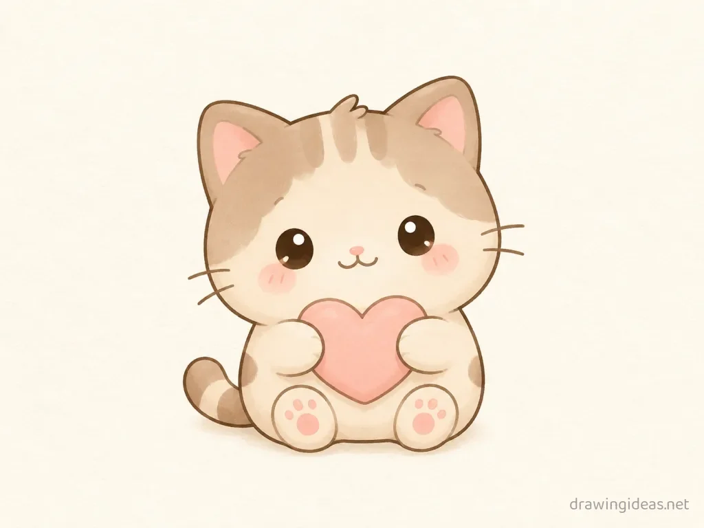 Cute animal drawing — cute style animal sketch
