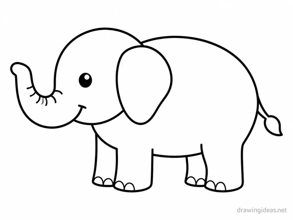 Easy animal drawing — easy style animal sketch