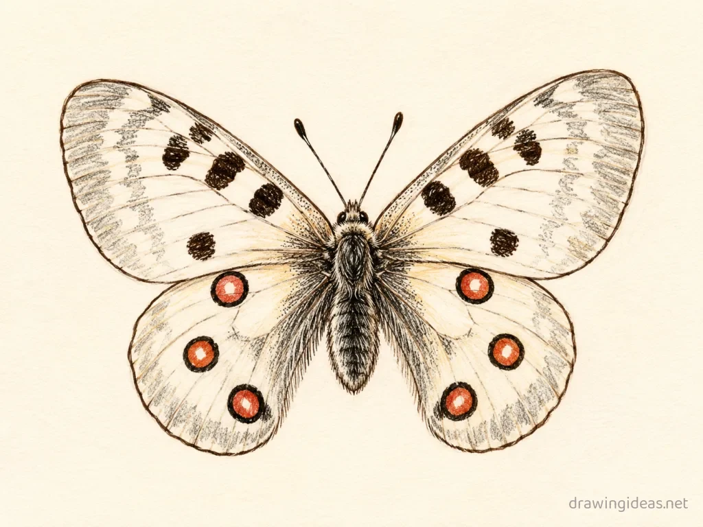 Apollo drawing — hand-drawn Apollo illustration with ink lines and soft colors