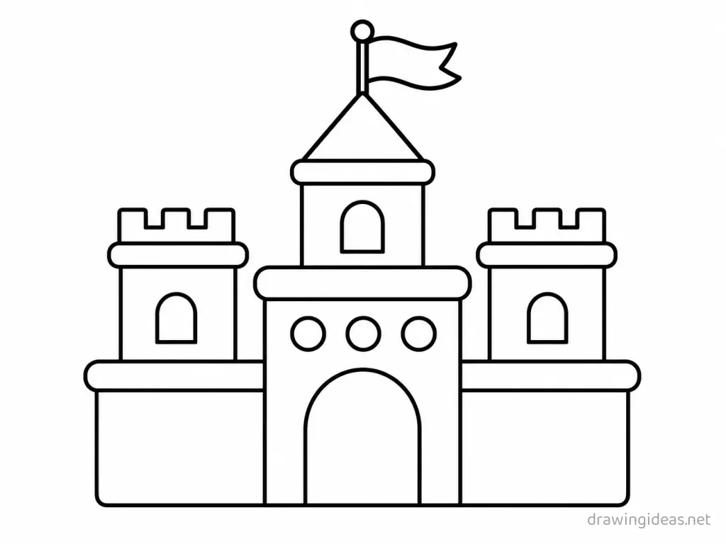 Easy base drawing — easy style base sketch