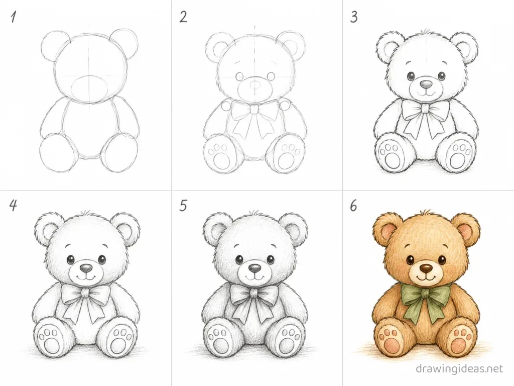 How to draw a figure step by step — 6-step figure drawing tutorial grid