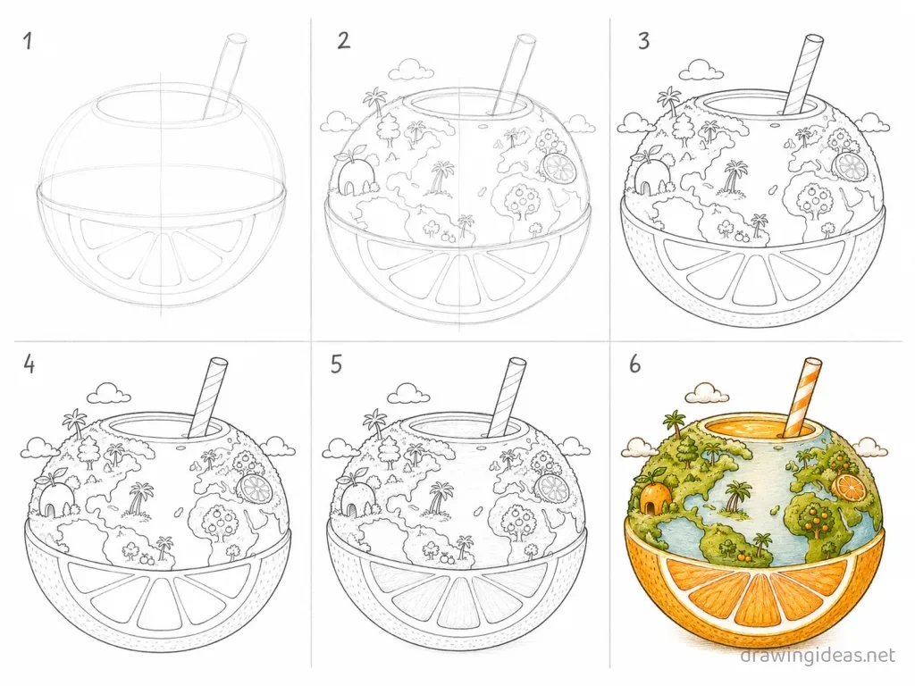 How to draw Juice Wrld step by step — 6-step Juice Wrld drawing tutorial grid