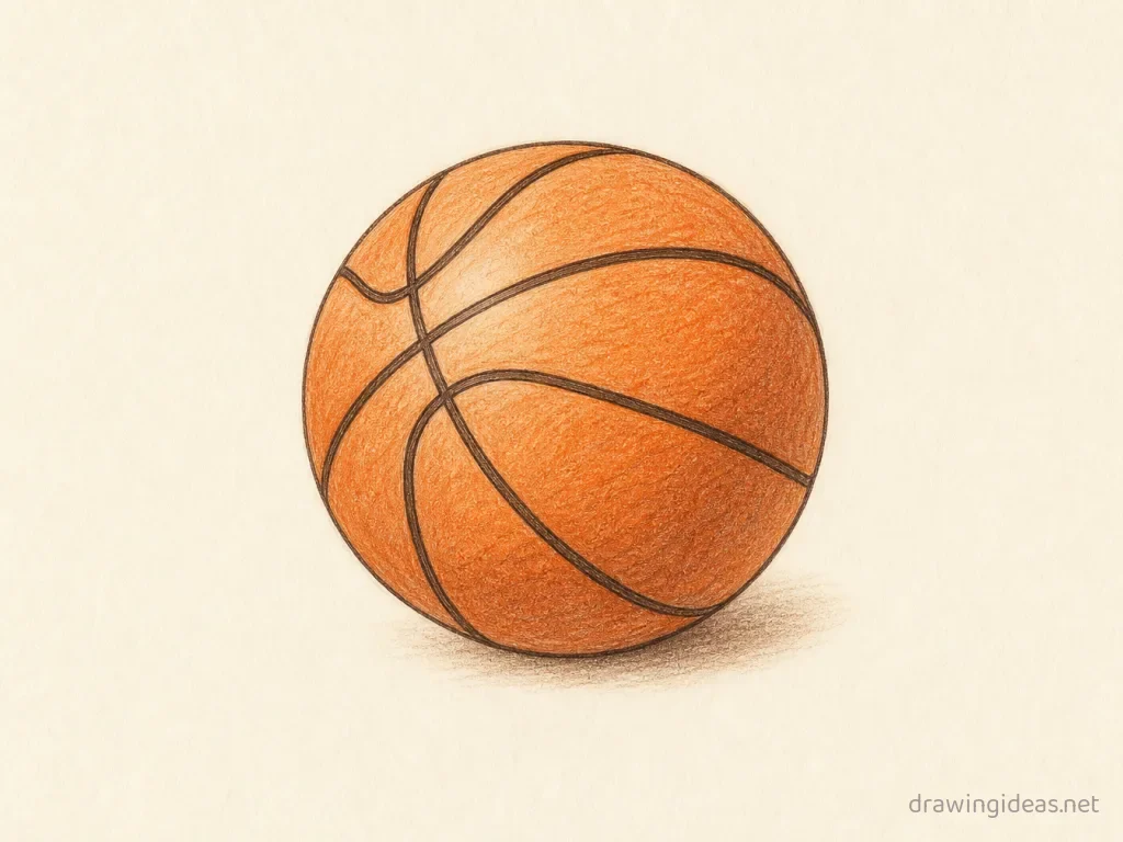 Sports drawing — hand-drawn sports illustration with ink lines and soft colors