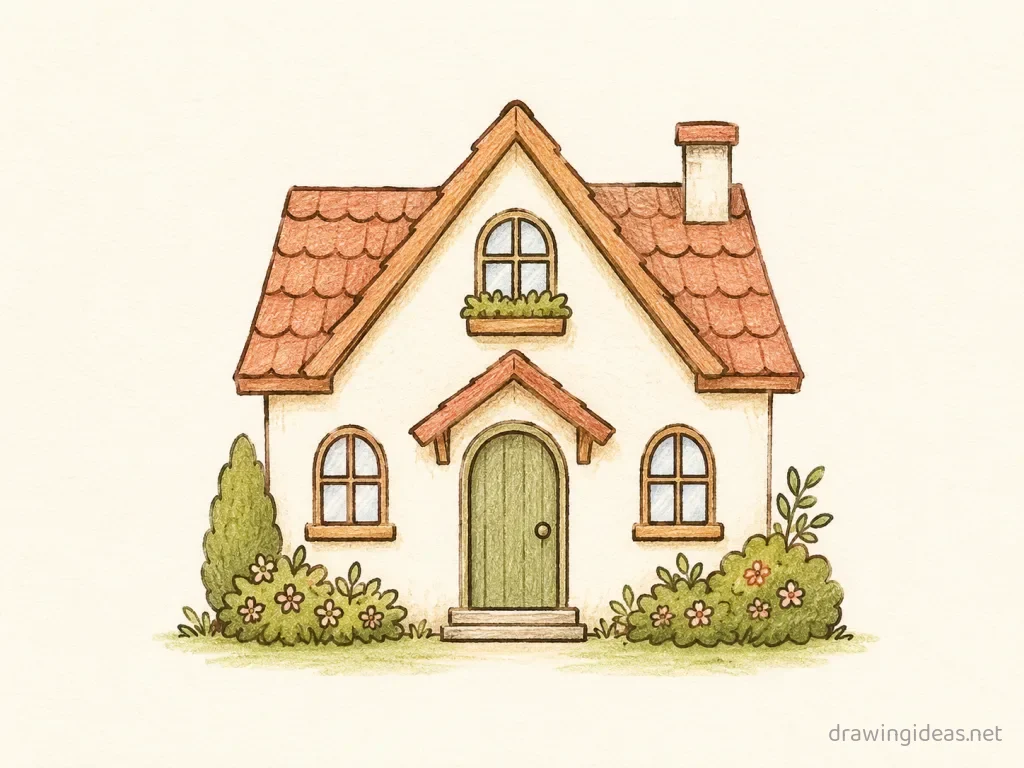 Templates drawing ā hand-drawn templates illustration with ink lines and soft colors