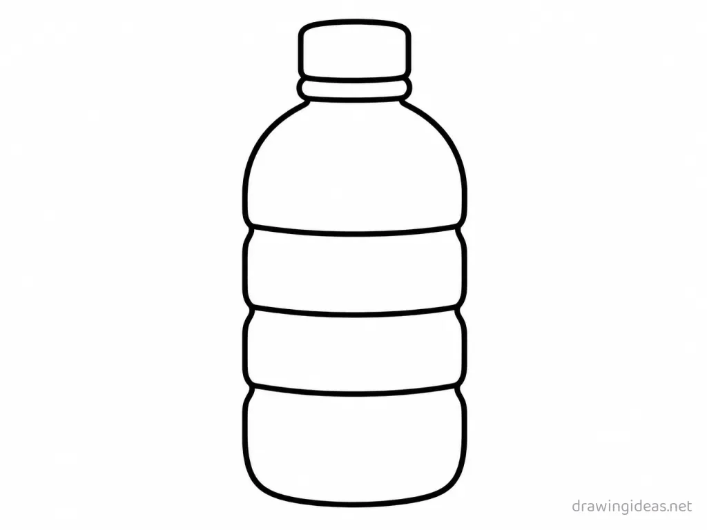 Easy water drawing — easy style water sketch